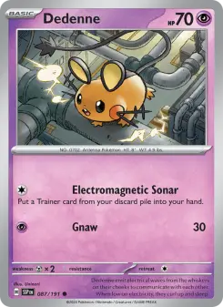 Pokémon-Karte Dedenne 087/191