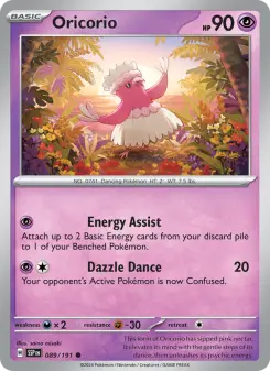 Pokémon-Karte Oricorio 089/191