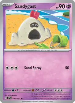 Pokémon-Karte Sandygast 090/191
