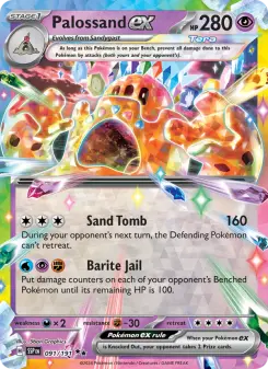 Pokémon-Karte Palossand ex 091/191