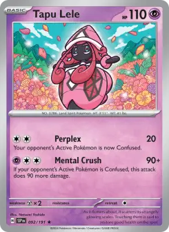 Pokémon-Karte Tapu Lele 092/191