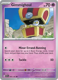 Pokémon-Karte Gimmighoul 097/191