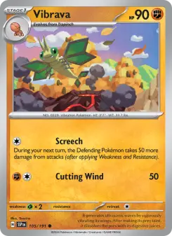 Pokémon-Karte Vibrava 105/191