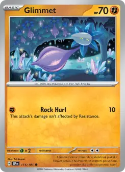 Pokémon-Karte Glimmet 114/191