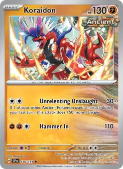 Pokémon-Karte Koraidon 116/191