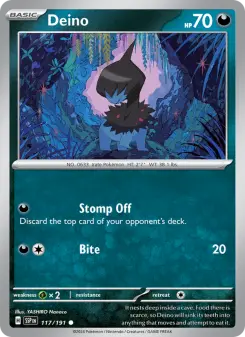 Pokémon-Karte Deino 117/191
