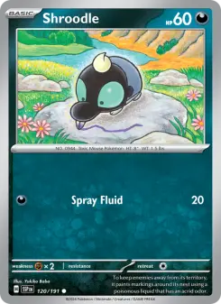 Pokémon-Karte Shroodle 120/191