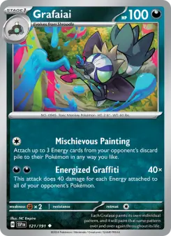 Pokémon-Karte Grafaiai 121/191
