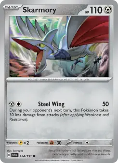 Pokémon-Karte Skarmory 124/191