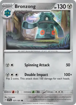 Pokémon-Karte Bronzong 127/191
