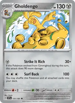 Pokémon-Karte Gholdengo 131/191