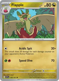 Pokémon-Karte Flapple 139/191