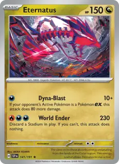 Pokémon-Karte Eternatus 141/191