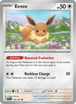 Pokémon-Karte Eevee 143/191