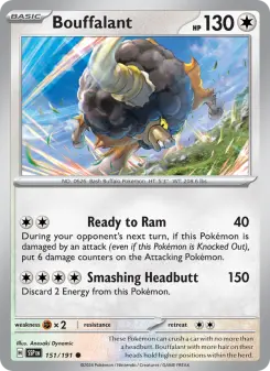 Pokémon-Karte Bouffalant 151/191