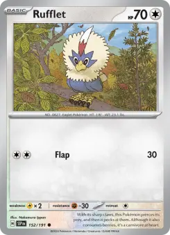 Pokémon-Karte Rufflet 152/191