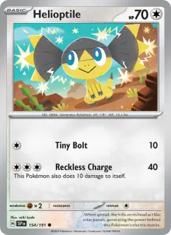 Pokémon-Karte Helioptile 154/191