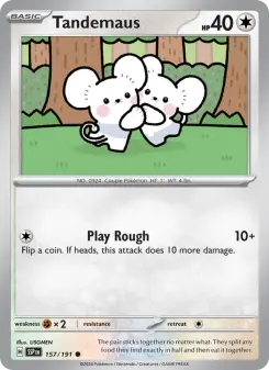 Pokémon-Karte Tandemaus 157/191