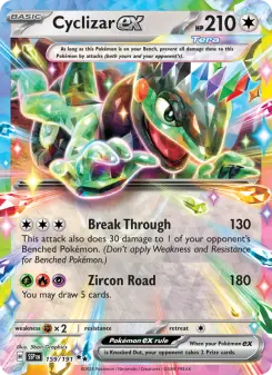 Pokémon-Karte Cyclizar ex 159/191