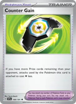 Pokémon-Karte Counter Gain 169/191