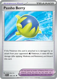 Pokémon-Karte Passho Berry 184/191