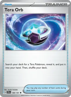 Pokémon-Karte Tera Orb 189/191