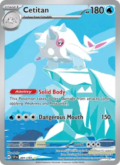 Pokémon-Karte Cetitan 201/191