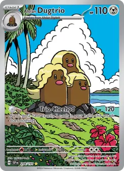 Pokémon-Karte Alolan Dugtrio 208/191