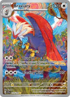 Pokémon-Karte Braviary 214/191