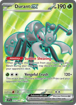 Pokémon-Karte Durant ex 215/191