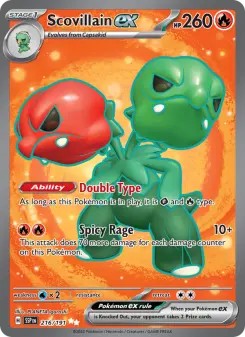 Pokémon-Karte Scovillain ex 216/191