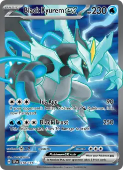 Pokémon-Karte Black Kyurem ex 218/191