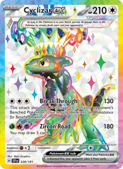 Pokémon-Karte Cyclizar ex 228/191