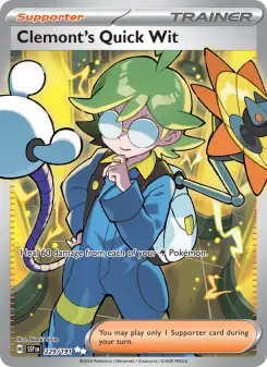 Pokémon-Karte Clemont's Quick Wit 229/191