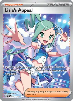 Pokémon-Karte Lisia's Appeal 234/191