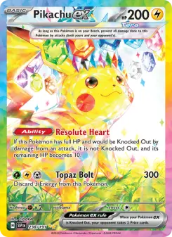 Pokémon-Karte Pikachu ex 238/191