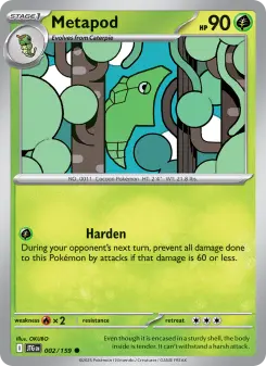 Pokémon-Karte Metapod 002/159