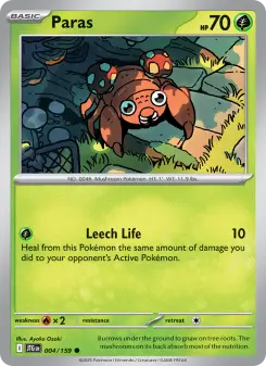 Pokémon-Karte Paras 004/159