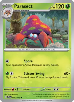 Pokémon-Karte Parasect 005/159