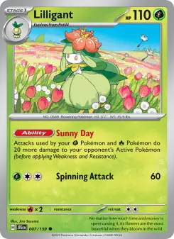 Pokémon-Karte Lilligant 007/159