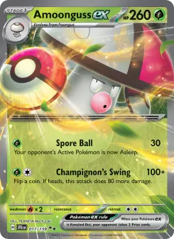 Pokémon-Karte Amoonguss ex 011/159