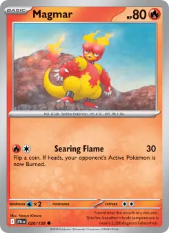 Pokémon-Karte Magmar 020/159