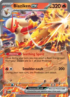 Pokémon-Karte Blaziken ex 024/159