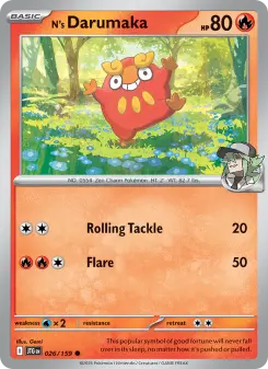 Pokémon-Karte N's Darumaka 026/159