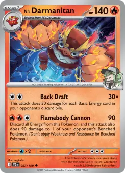 Pokémon-Karte N's Darmanitan 027/159