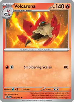 Pokémon-Karte Volcarona 029/159