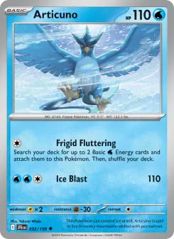 Pokémon-Karte Articuno 032/159