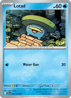 Pokémon-Karte Lotad 035/159
