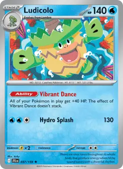 Pokémon-Karte Ludicolo 037/159
