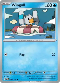Pokémon-Karte Wingull 038/159